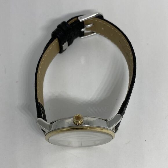 Kate Spade 0005 Women\'s Black Leather Analog White Dial Quartz Wrist Watch VK168 main image 6